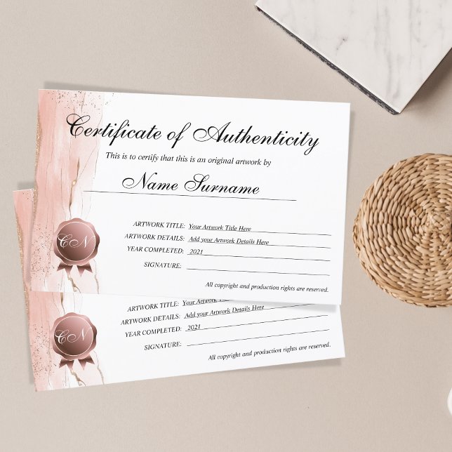 Certificado de Autenticidade Trabalho de arte por (Criador carregado)