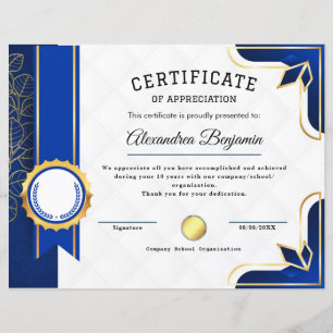 Certificado de Avaliação de Conquista