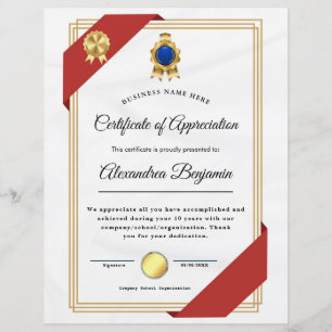 Certificado de Avaliação de Conquista