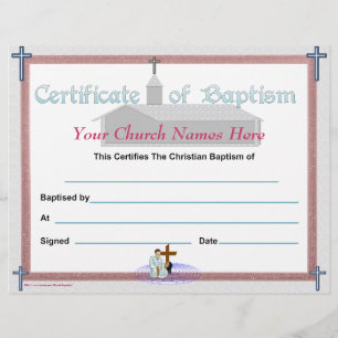 Certificado de baptismo