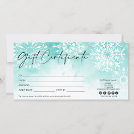 certificado de cartão-presente de Natal moderno Ne