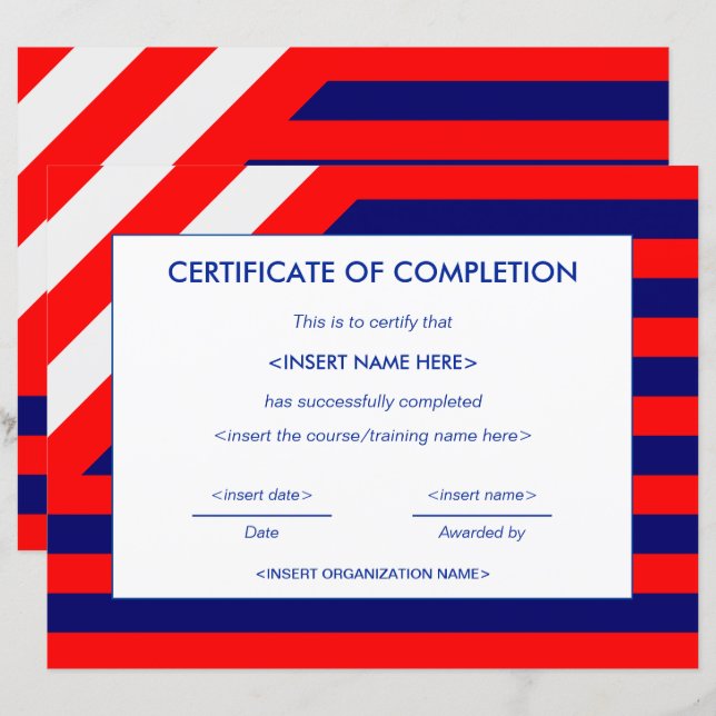 Certificado de Conclusão (Frente/Verso)