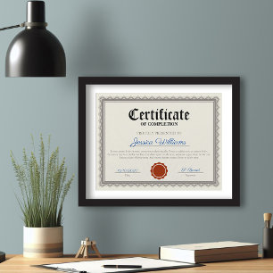 Certificado de conclusão de safra