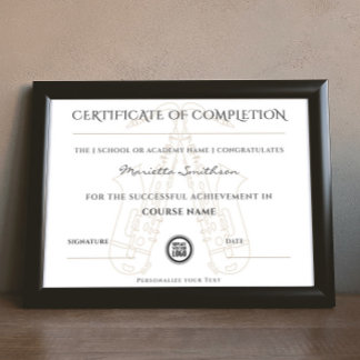Certificado de Conclusão do Curso Saxofone Moderno