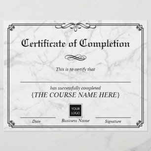 Certificado de conclusão do quadro de Vintage