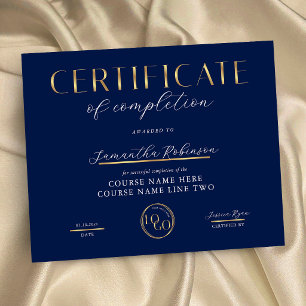 Certificado de Conclusão Marinho e Prêmio de Logot