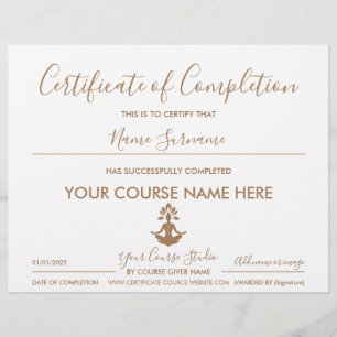 certificado de conclusão yoga