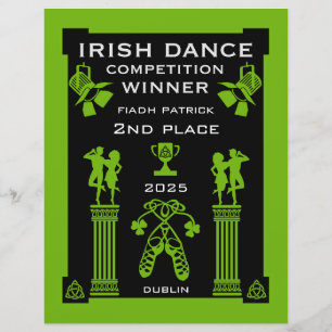 Certificado de concorrência para dança irlandesa