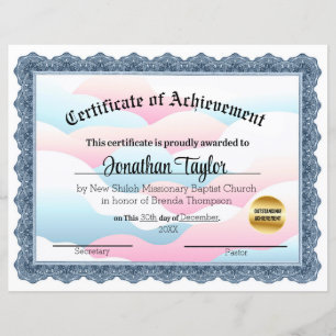 Certificado de Conquista em Nuvem