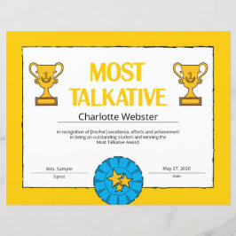 Certificado de Conquista Mais Talkativo PDF