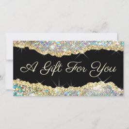 certificado de dom de brilho de ouro espumante