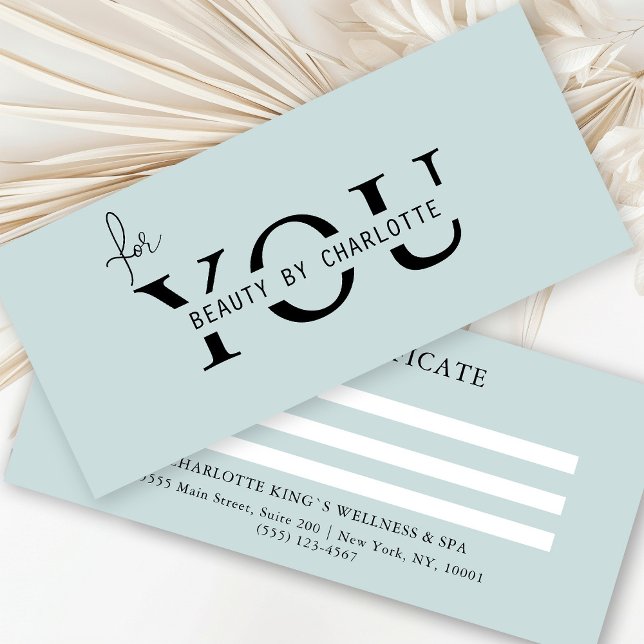 CERTIFICADO DE ENTIDADE EMPRESARIAL (Personalized, BUSINESS GIFT CERTIFICATE! Mint & White, modern, minimal with a luxury touch.
)