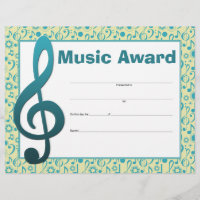 Certificado de Estudante do Music Prêmio Studio