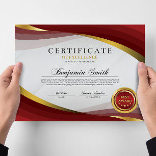 Certificado de Excelência Prata e Ouro