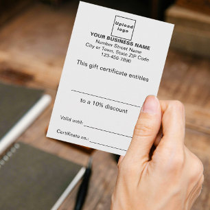 Certificado de Oferta Branca de Negócios