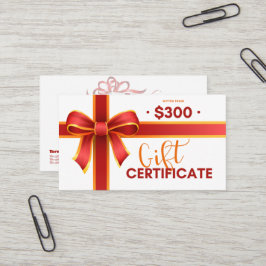 Certificado de oferta comercial de US$ 300