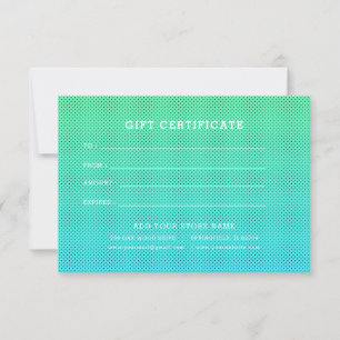 Certificado de oferta comercial minimalista com lo