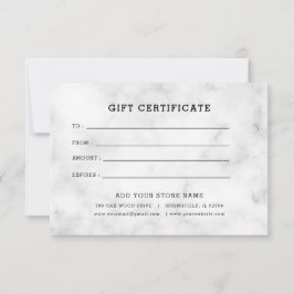 Certificado de oferta comercial minimalista com lo