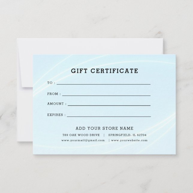 Certificado de oferta comercial minimalista com lo (Frente)