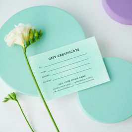 Certificado de oferta comercial minimalista com lo