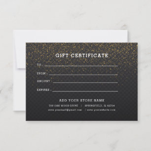Certificado de oferta comercial minimalista com lo