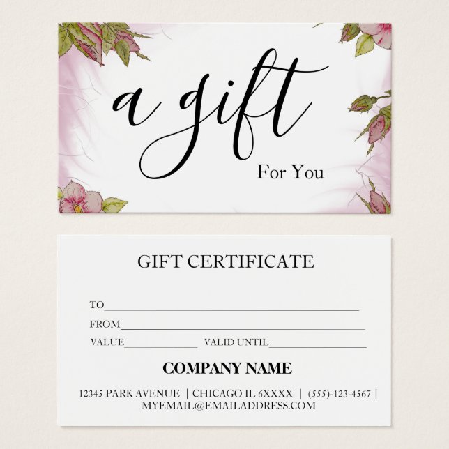 Certificado de oferta comercial simples e moderno (Frente & Verso)