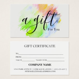 Certificado de oferta comercial simples e moderno
