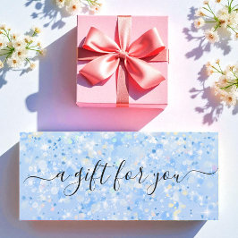 Certificado de Oferta de Glitter Branco Azul