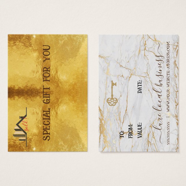 Certificado de oferta de imóveis personalizados pa (Frente & Verso)