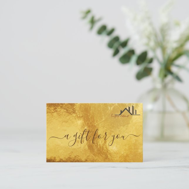 Certificado de oferta de imóveis personalizados pa (Em pé/Frente)