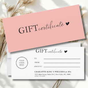 Certificado de oferta de logotipo específico do cl