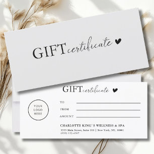 Certificado de oferta de logotipo específico do cl