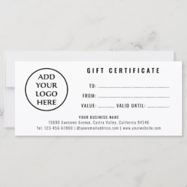 Certificado de oferta de logotipo profissional sim