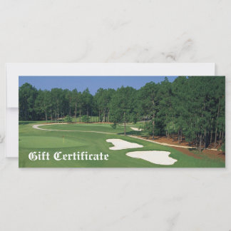 Certificado de oferta de negócios do Curso Golf