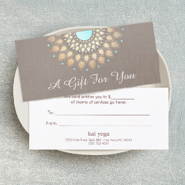 Certificado de oferta de Ornamentado Dourado Elega