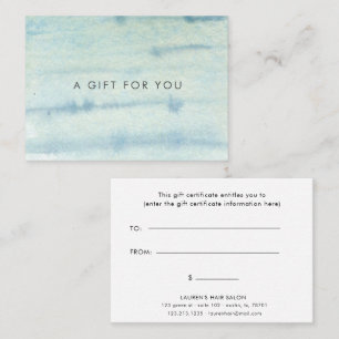 Certificado de Oferta Elegante Azul de Cores Aquát