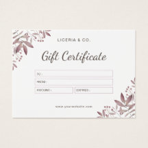 Certificado de Oferta Elegante Feminina em Waterco