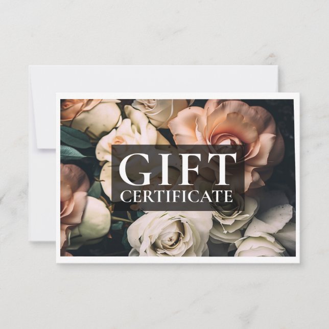 CERTIFICADO DE OFERTA EMPRESARIAL | Moderno | Flor (Frente)