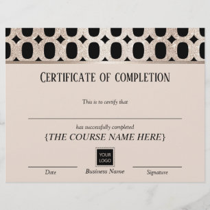 Certificado de Prêmio de conclusão de luxo Dourado