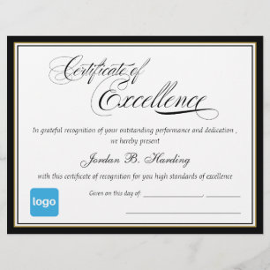 Certificado de Prêmio de excelência - Adicionar lo