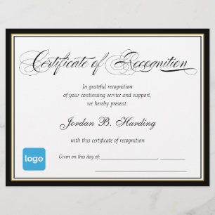 Certificado de Prêmio de reconhecimento - Adiciona