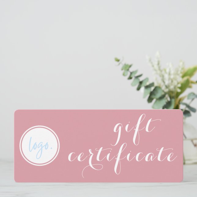 CERTIFICADO DE PRESENÇA DE LOGOTIPO DE NEGÓCIOS DE (Em pé/Frente)