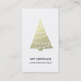 Certificado de presente bonito Dourado moderno da