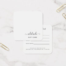 Certificado de Presente Branco da Lista de Cabelos