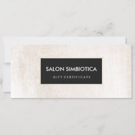 Certificado de Presente Branco e Preto Moderno