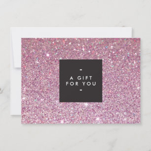 Certificado de Presente Clássico de Salão Glitter