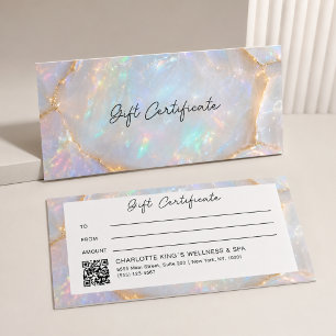 Certificado de Presente com Código QR Holográfico