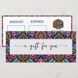 Certificado de Presente com logotipo de fundo de p