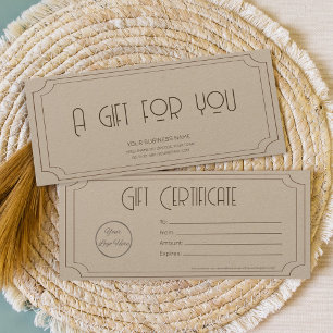 certificado de presente comercial do logotipo marr