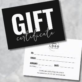 Certificado de presente comercial para script mode